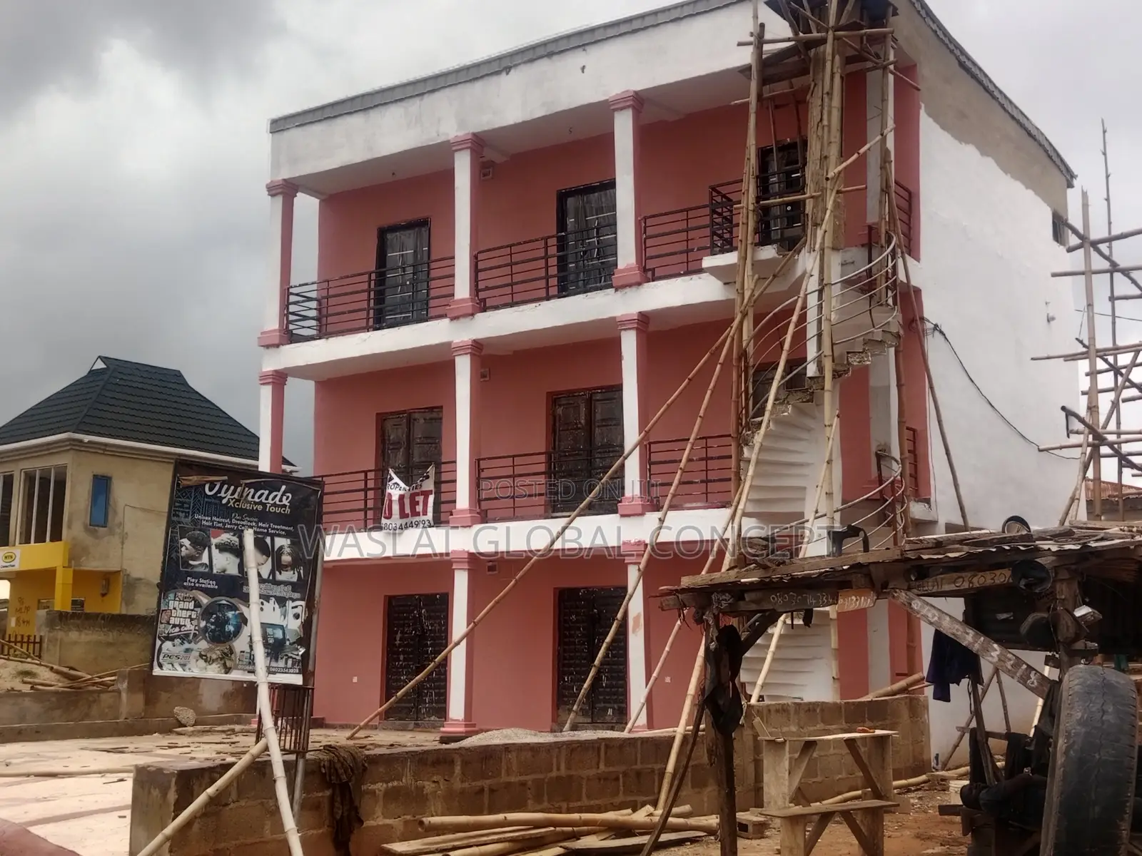 New Shopping Complex Facing Main Road at Akede Area, Osgbo
