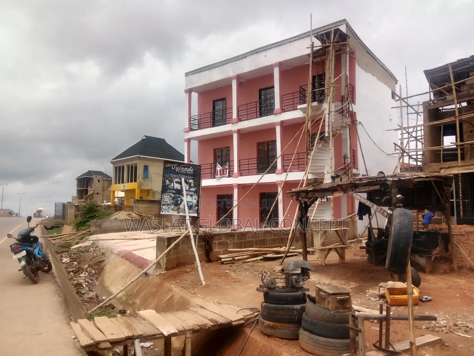 New Shopping Complex Facing Main Road at Akede Area, Osgbo