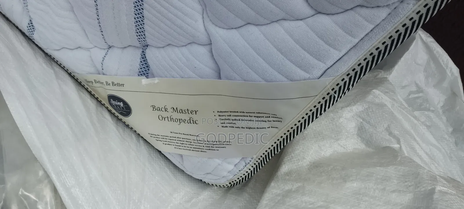 6by6 10inches Canada Spring Bed Orthopedic