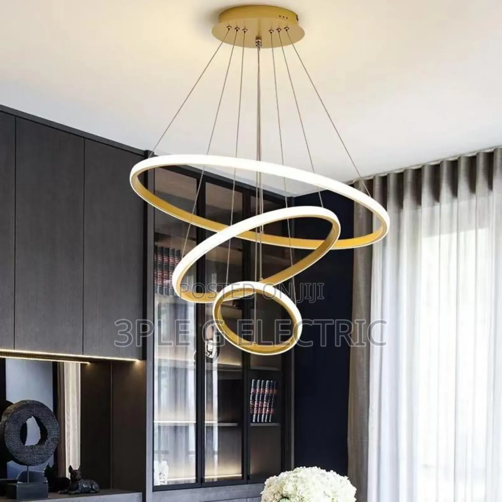By 3 Rings Led Dropping Chandelier