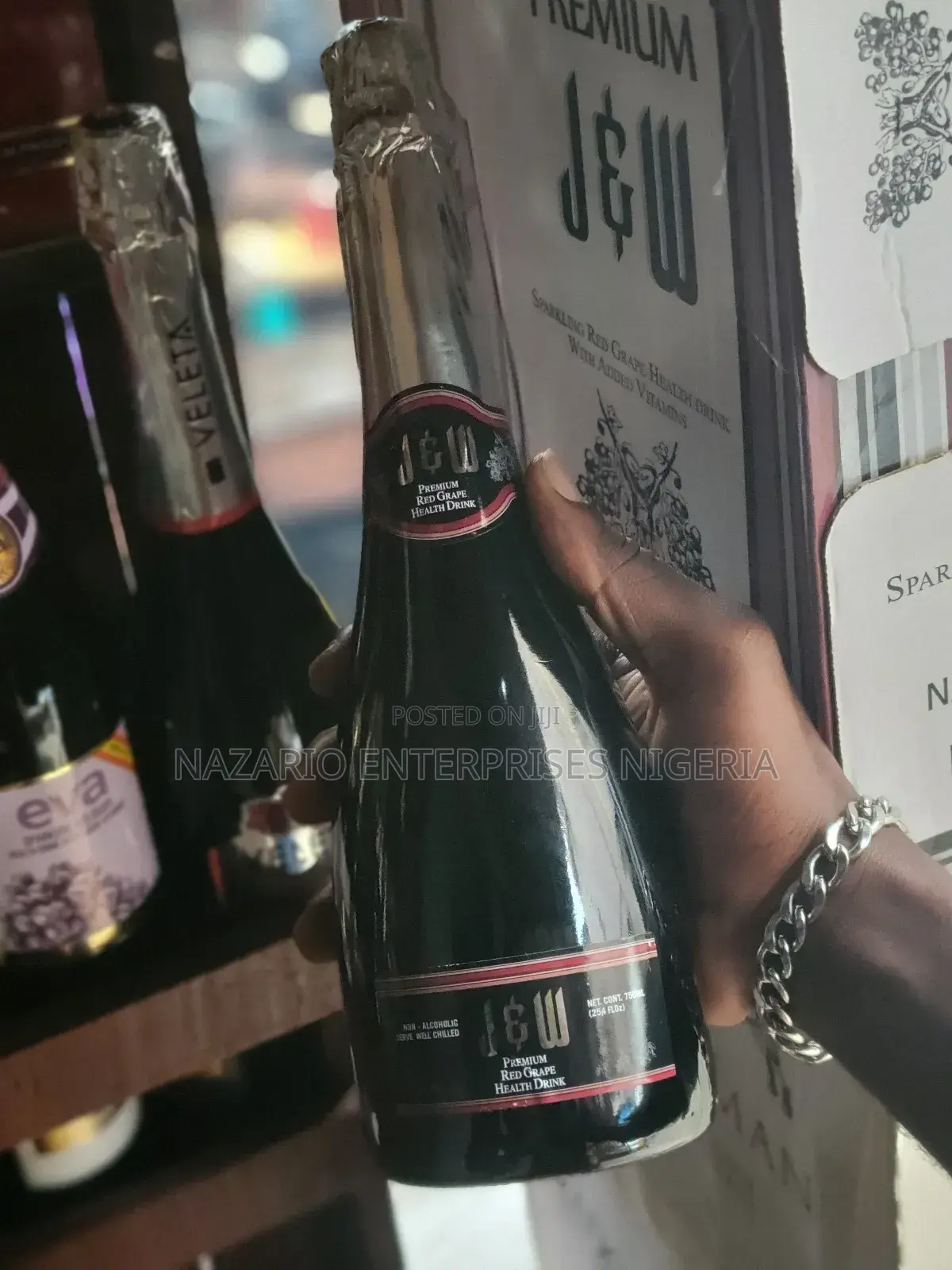 J W Premium Non-Alcoholic(Red Grape) 750ml–12 Bottles