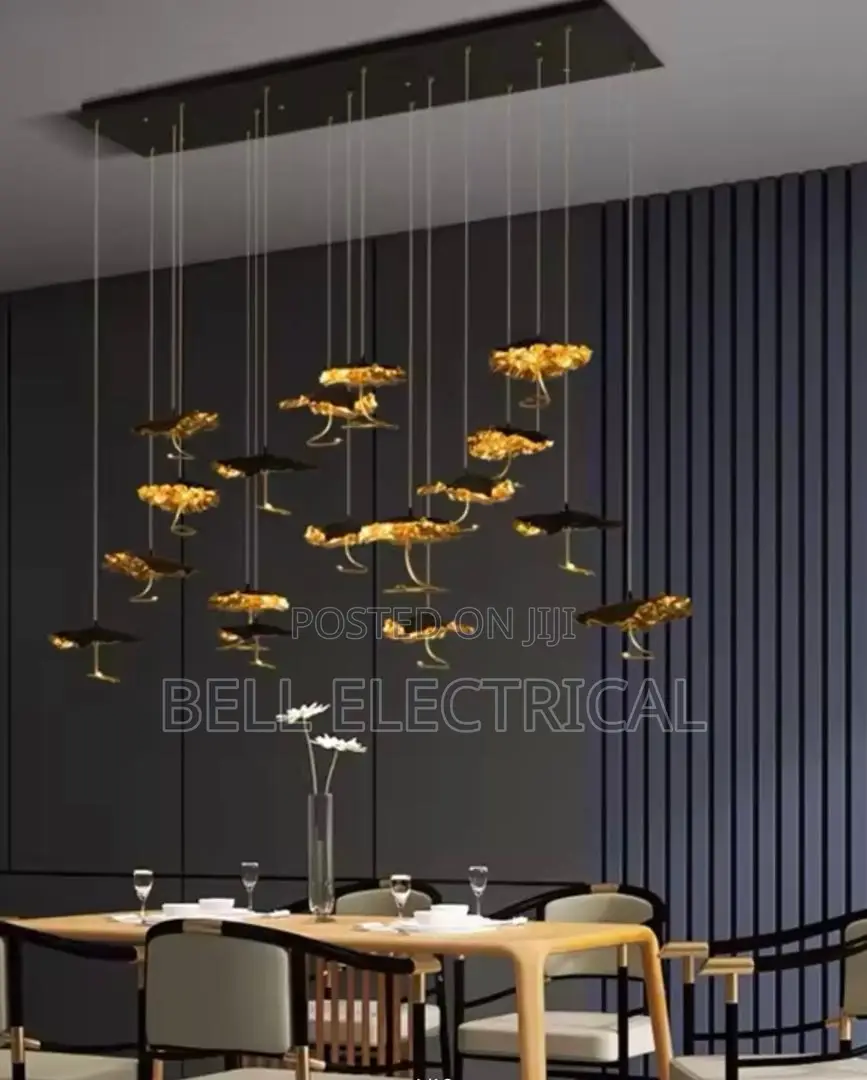 Vintage Gold Foil Pendant Lamps