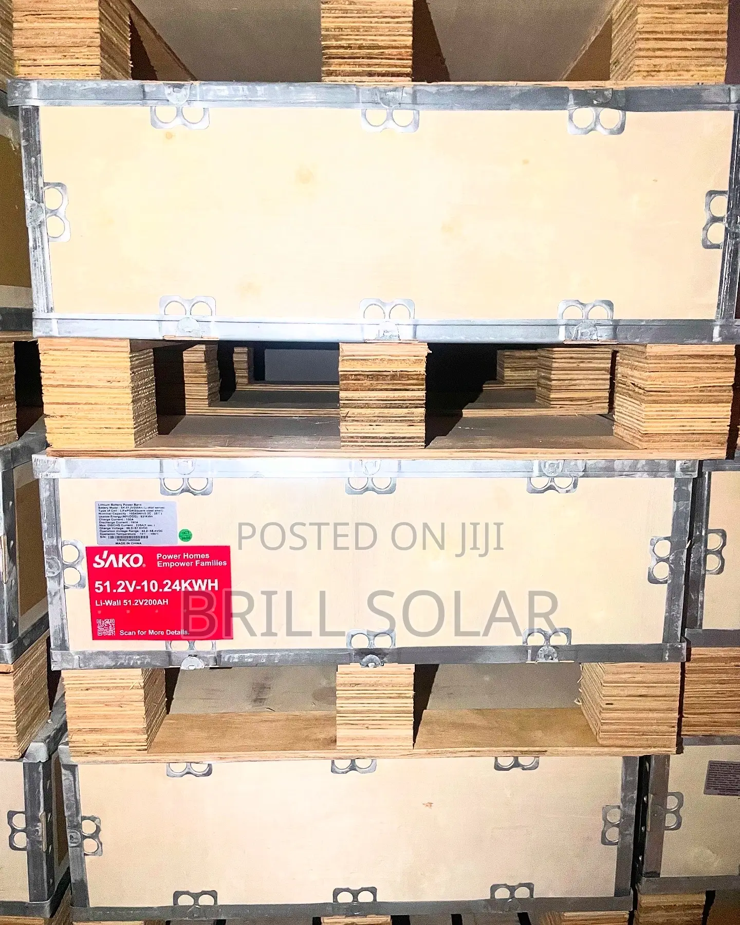 10kwh-51.2v Sako Solar Lithium Battery (Li-Wall Series)