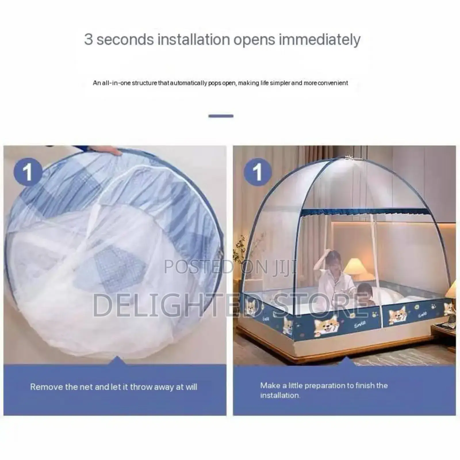 New Modern Foldable Round Mosquito Net (6by6ft) Other Sizes Available