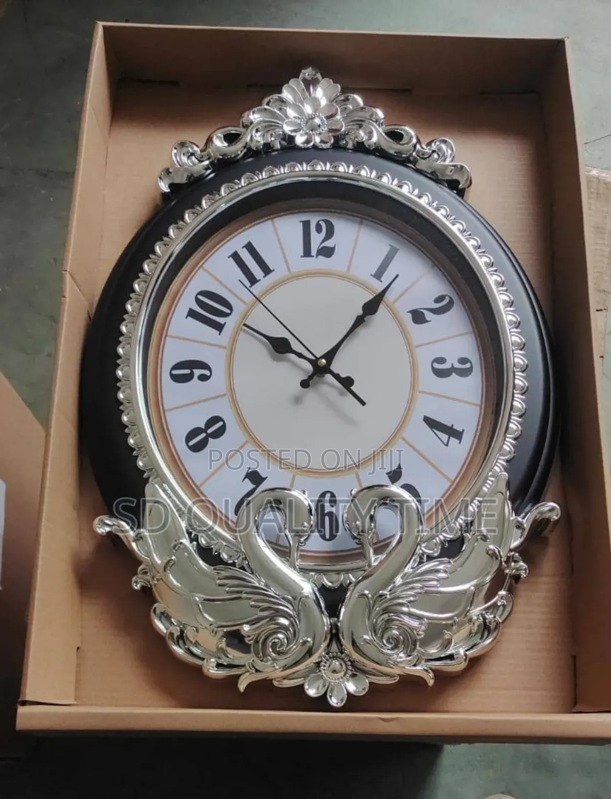 Elegant Peacock Wall Clock