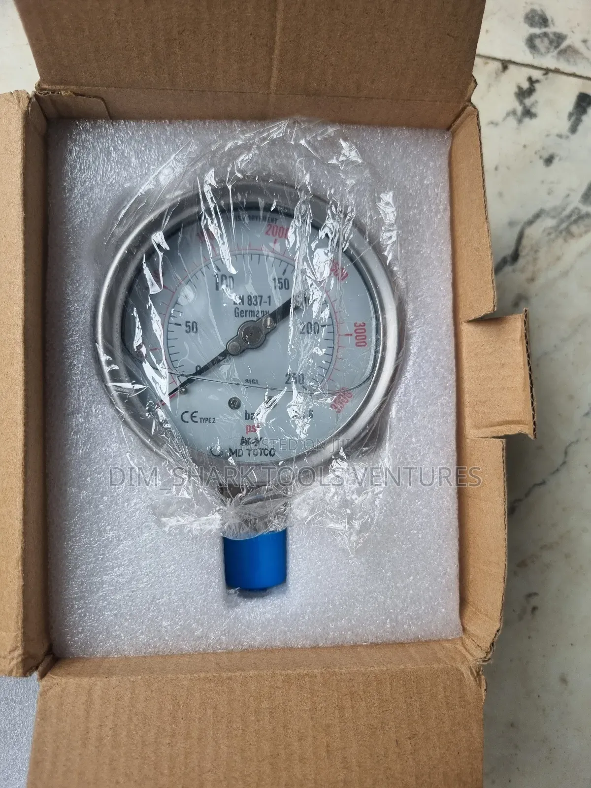Md Totco Hydraulic Pressure Gauge 0-250 Bar