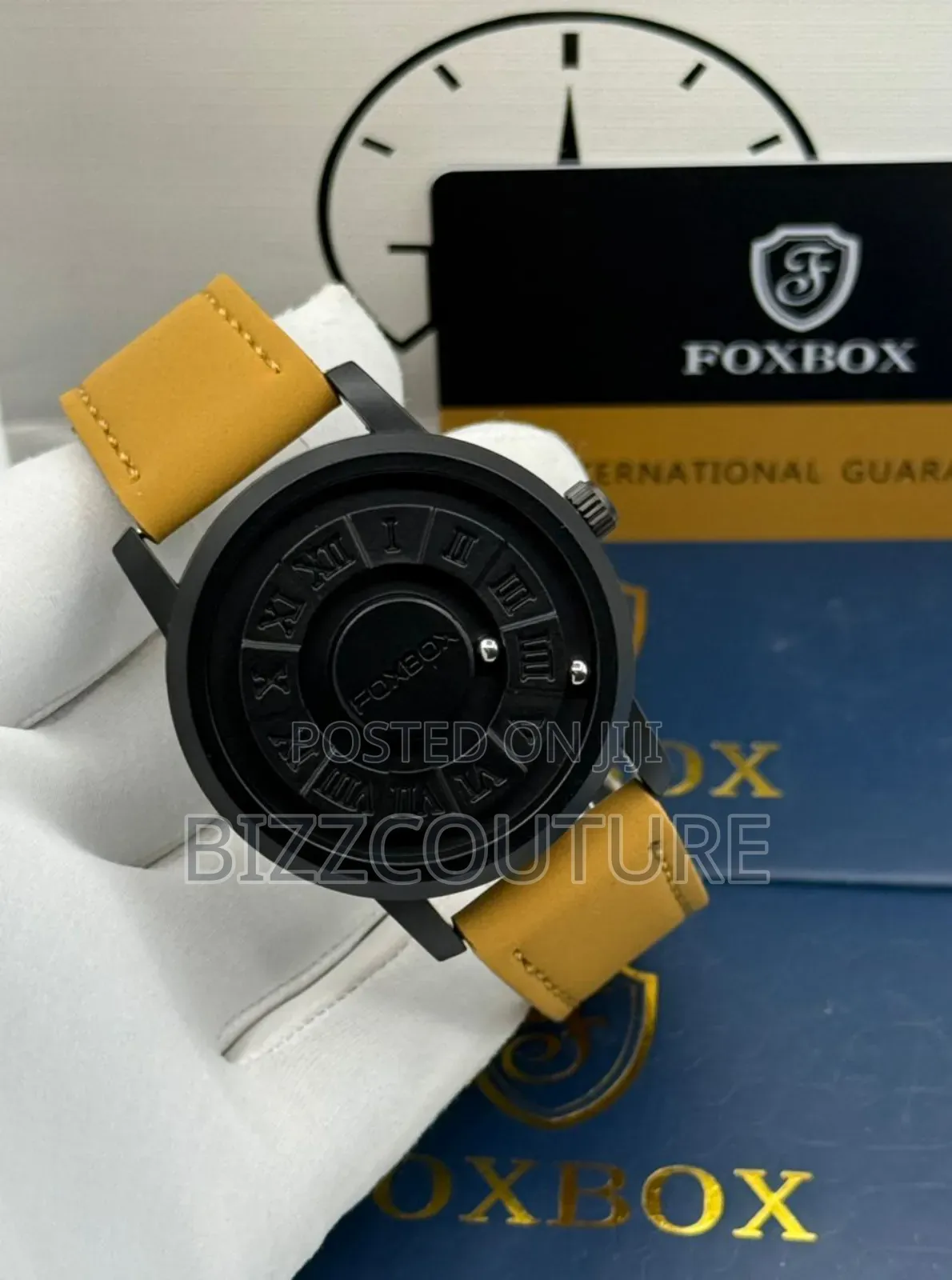 Original Foxbox Faux Leather Strap Watch in Store