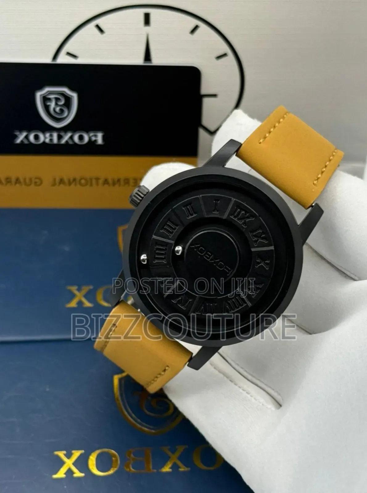 Original Foxbox Faux Leather Strap Watch in Store