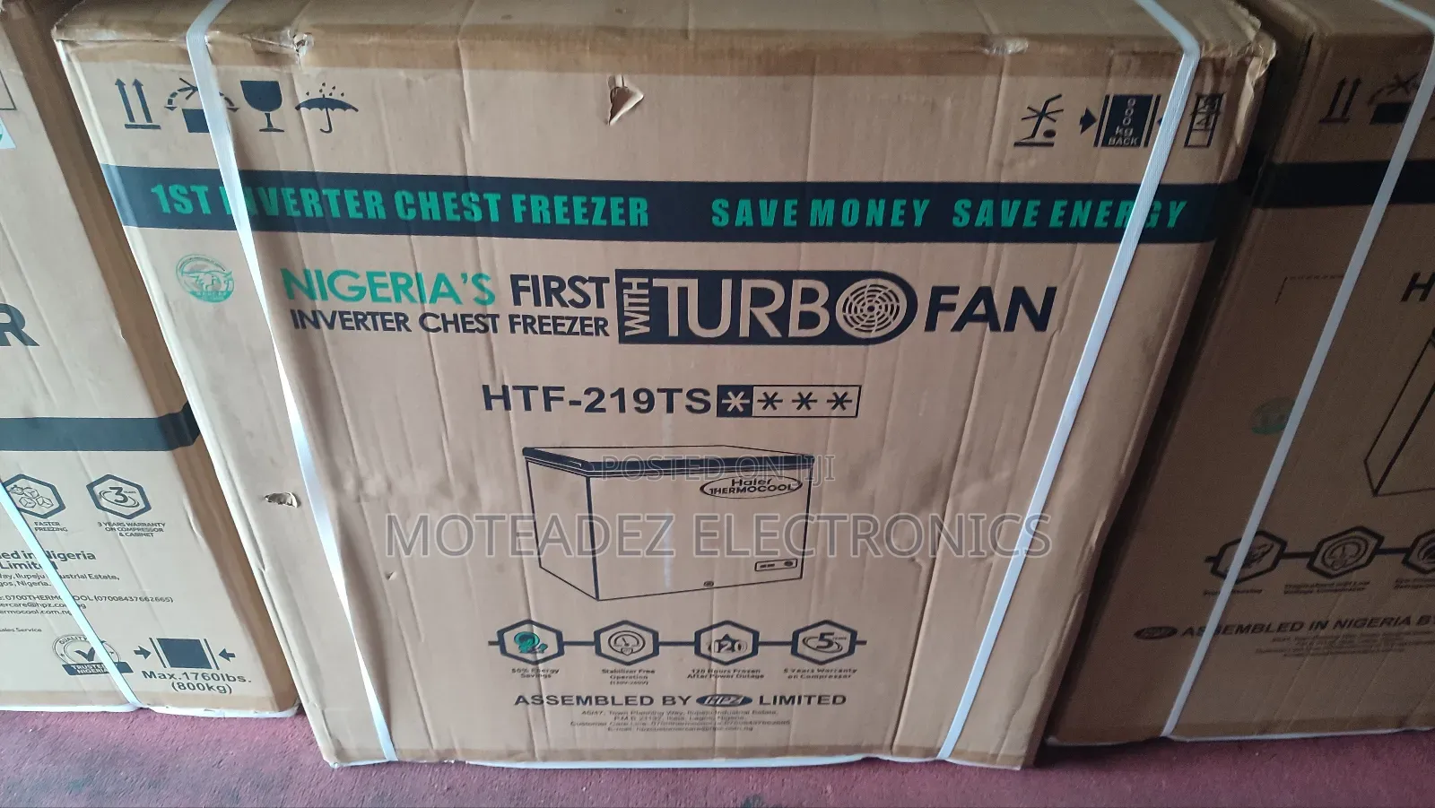 Thermocool 219l Turbo Inverter Chest Freezer (Htf-219ts)