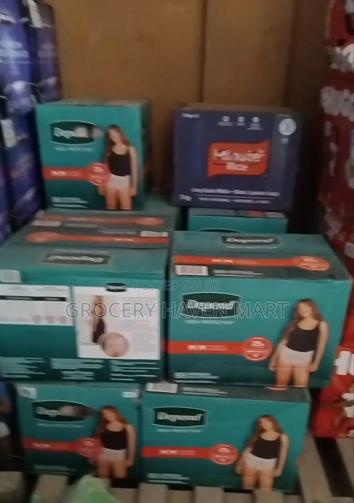 Depend Adult Daipers for Men and Women (M, L, Extra L)