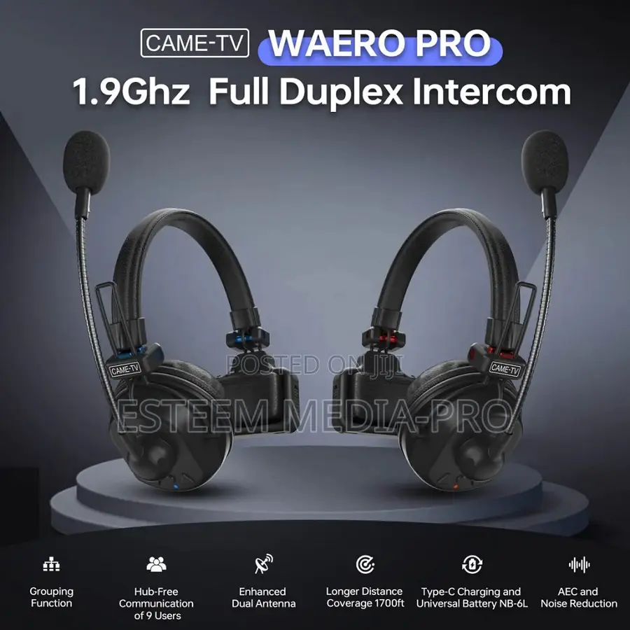 Came-Tv Waero Pro Wireless Intercom Headset- 2 Pack