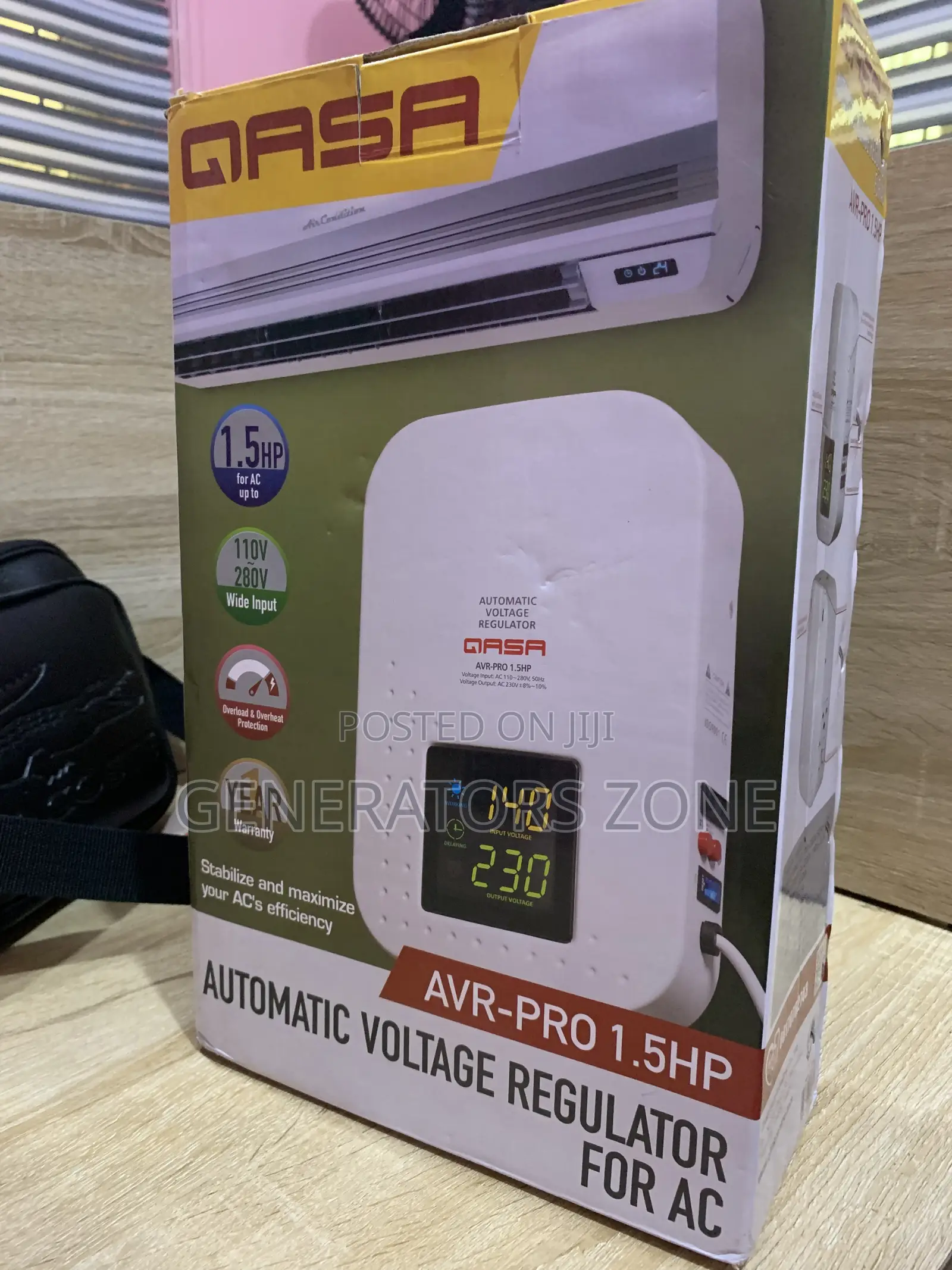 Qasa 2000w Avr With Built-in Surge Spike Protection
