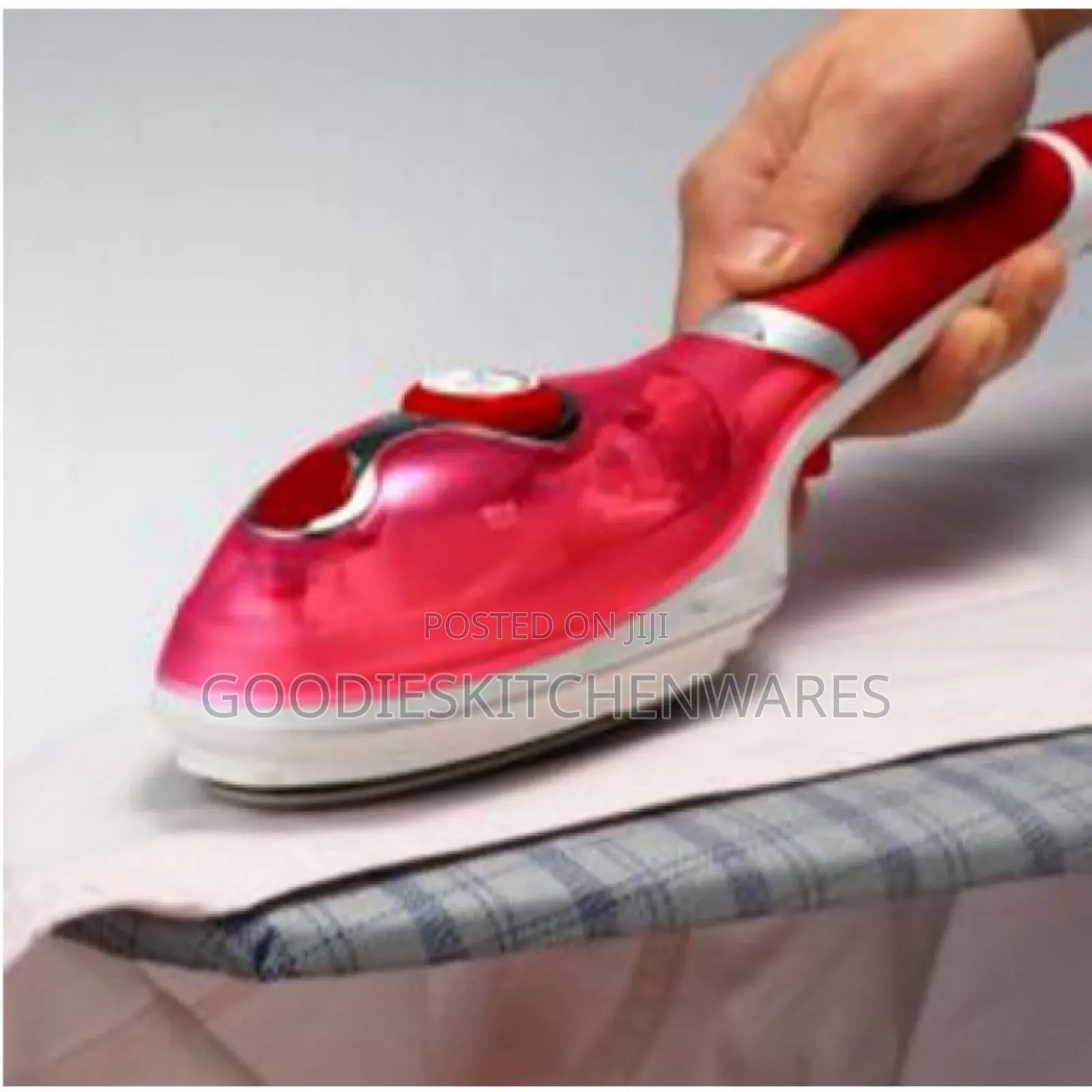 Red Steam Iron