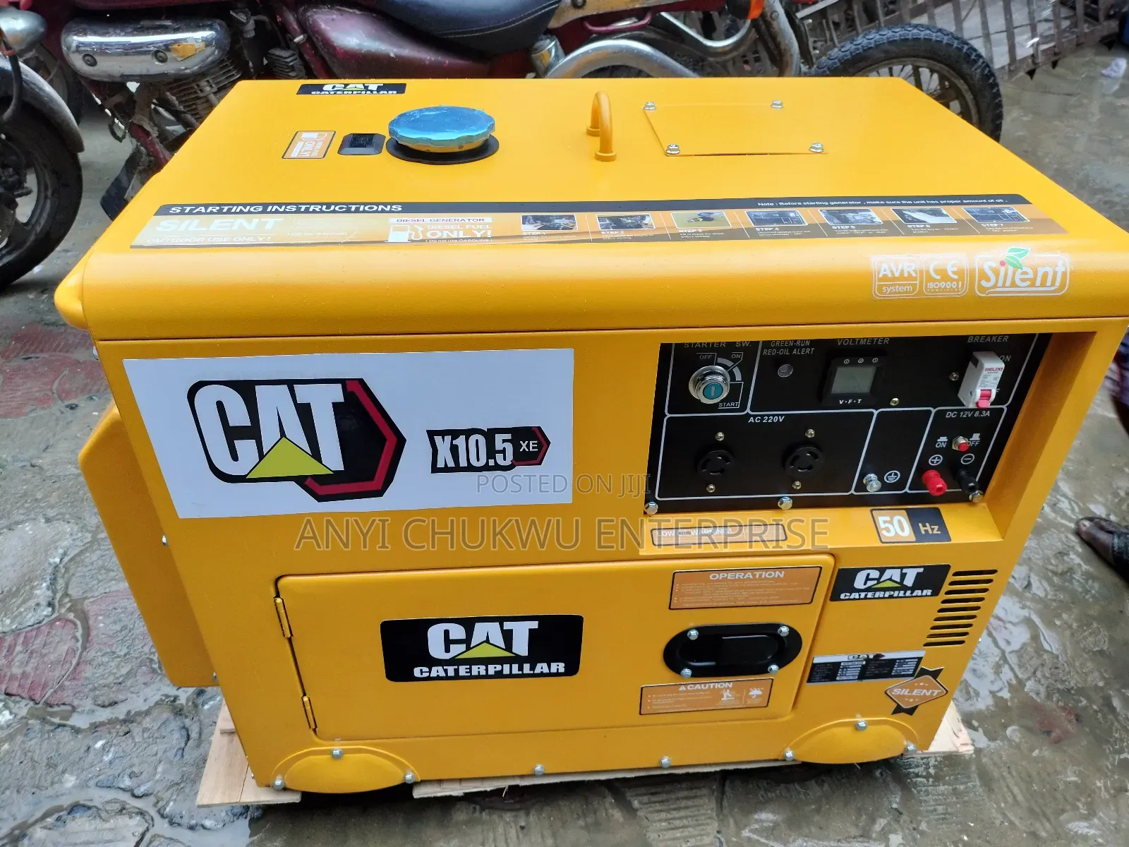 New Catapilar Diesel Air Cool Soundproof Generator 10.5kva