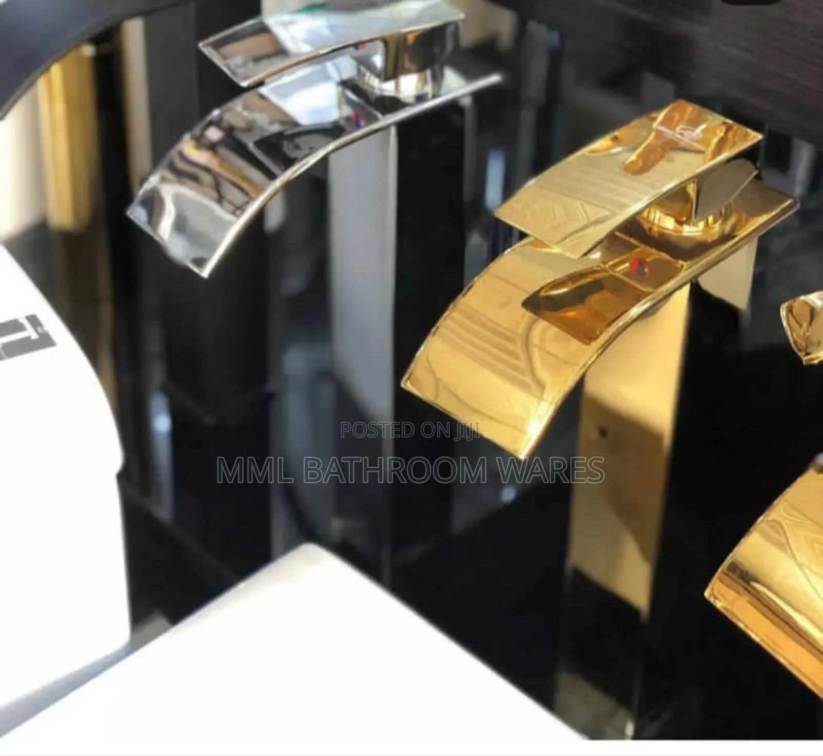 Long Gold Basin Mixer