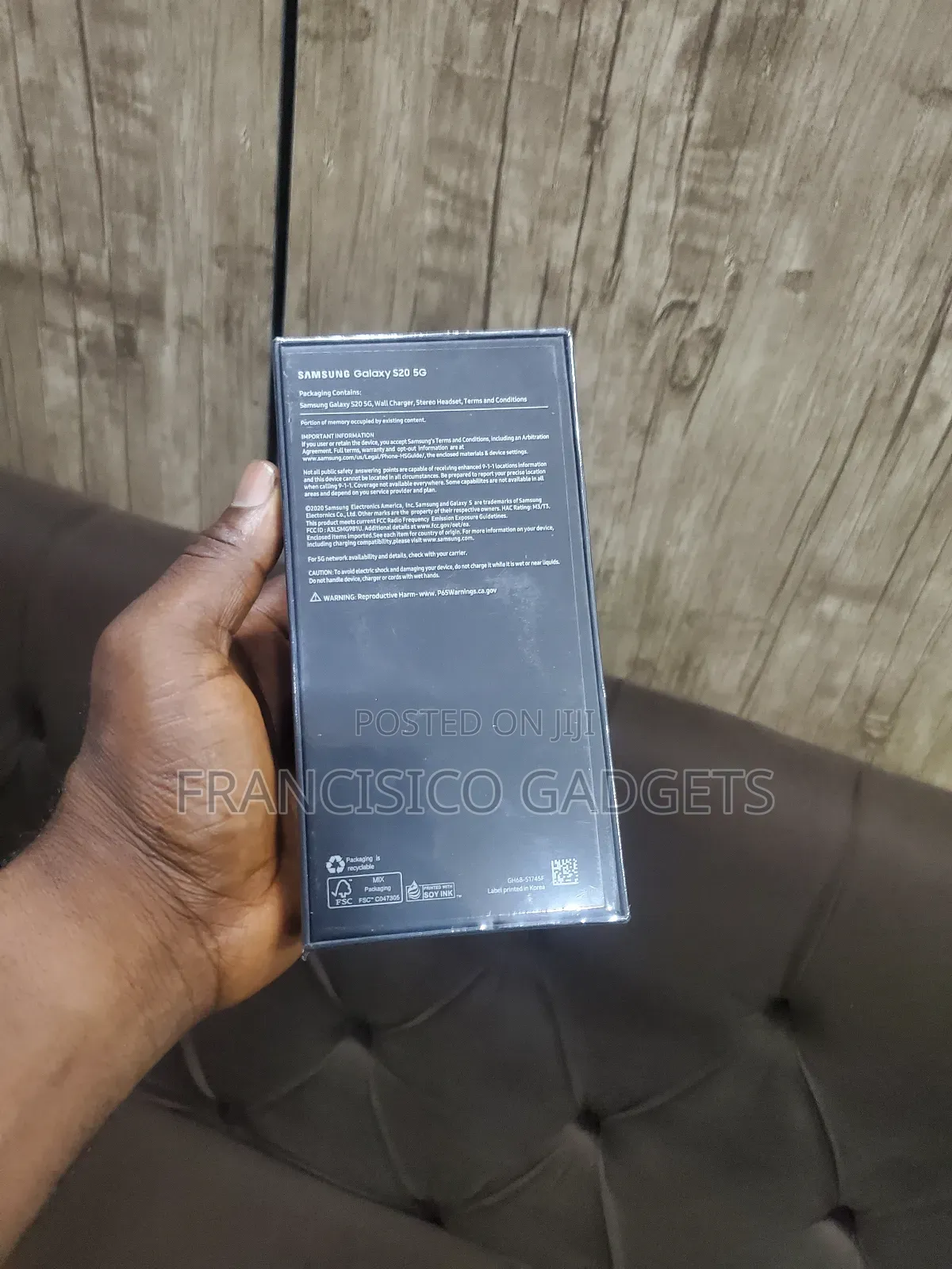 New Samsung Galaxy S20 128 GB Black