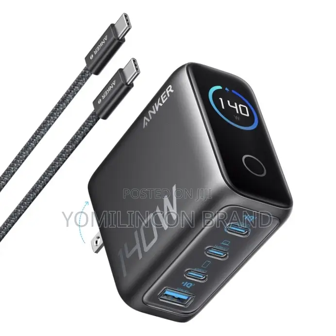 Anker 140w Charger Max Usb C Charger, 4-Port Multi-Device Fast