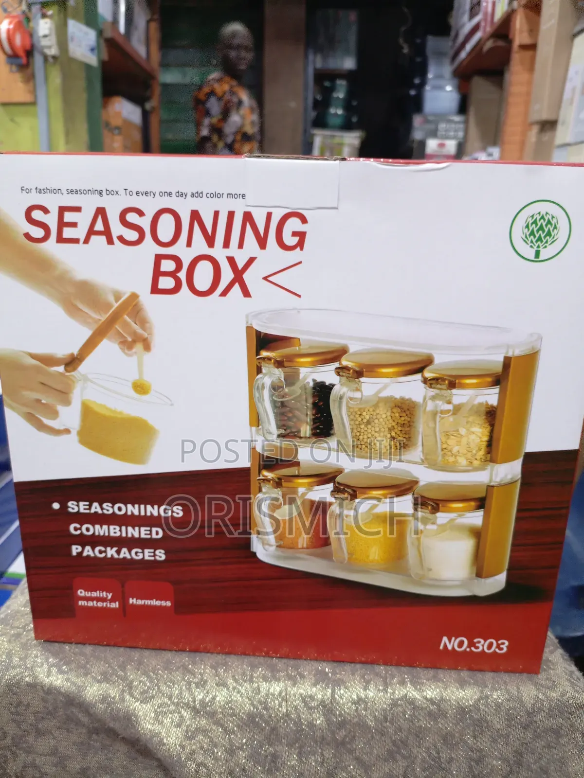 Kitchen Seasoning Box With 6 Containers