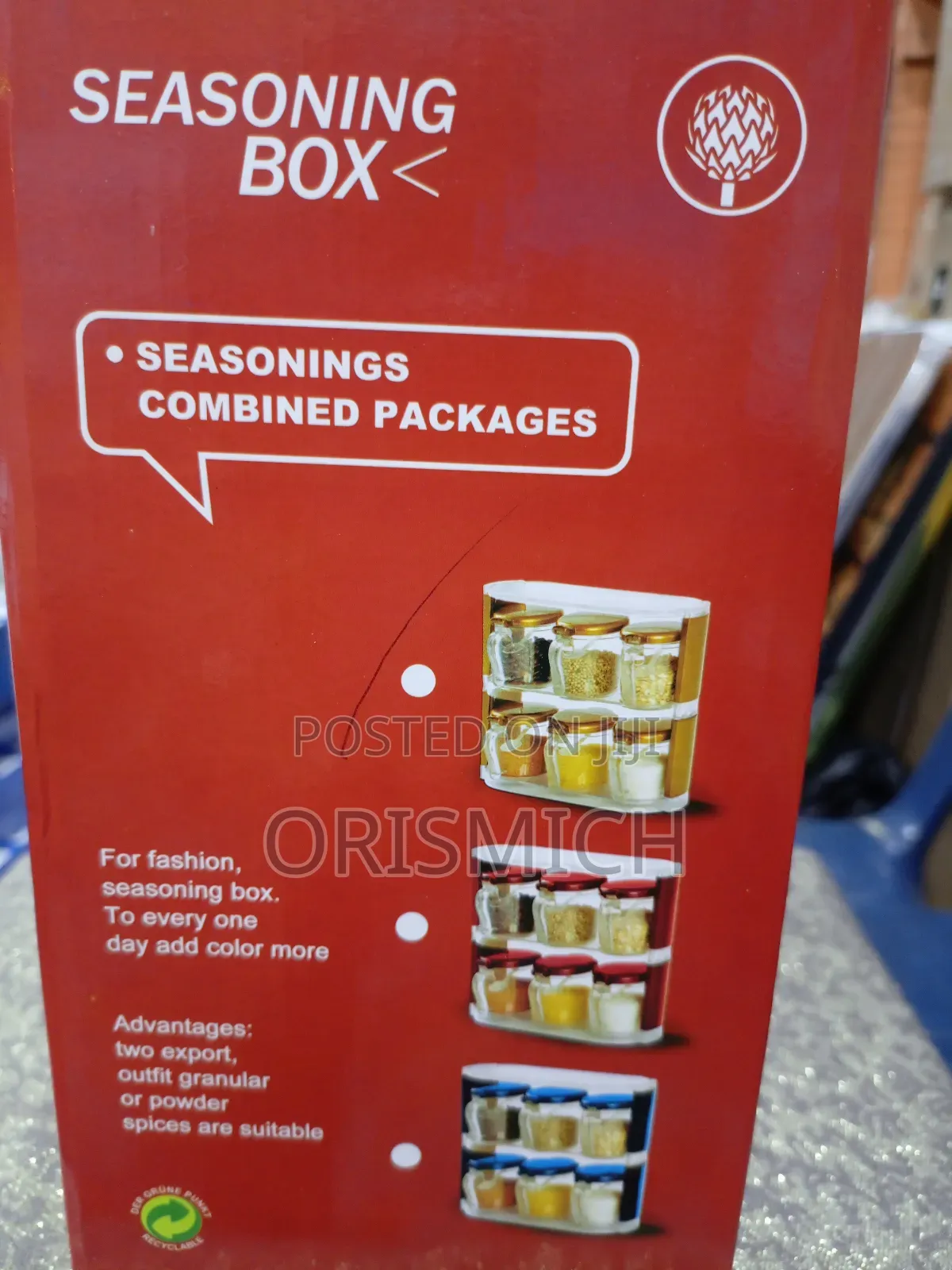 Kitchen Seasoning Box With 6 Containers