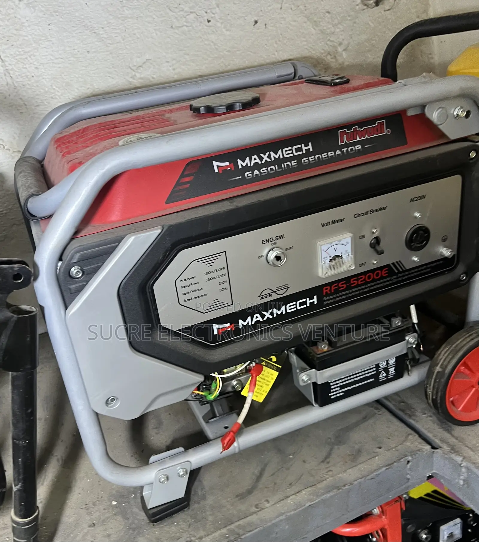 Model Rfs5200e 4/4.5kva Maxmech Petrol Generator (Copper)