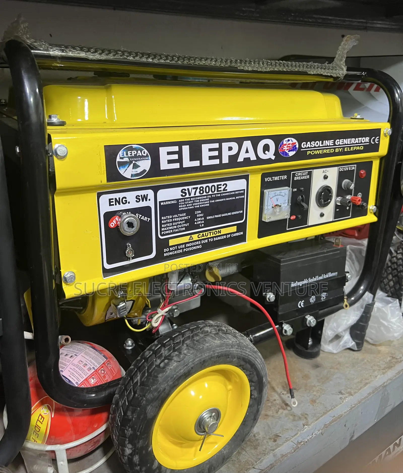 Brand New Elepaq Sv7800e2 4.5kva Petrol Generator (Copper)