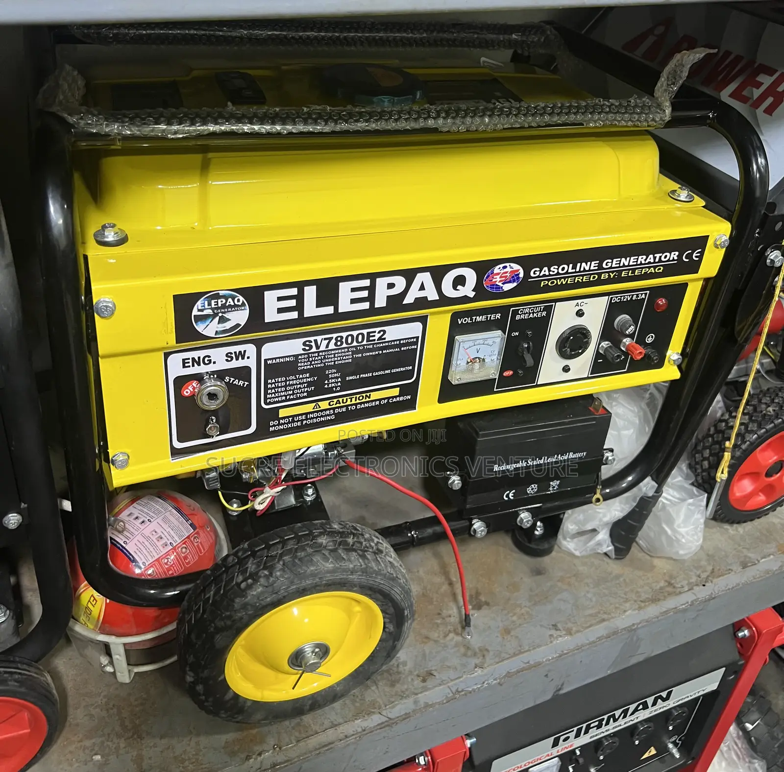 Brand New Elepaq Sv7800e2 4.5kva Petrol Generator (Copper)