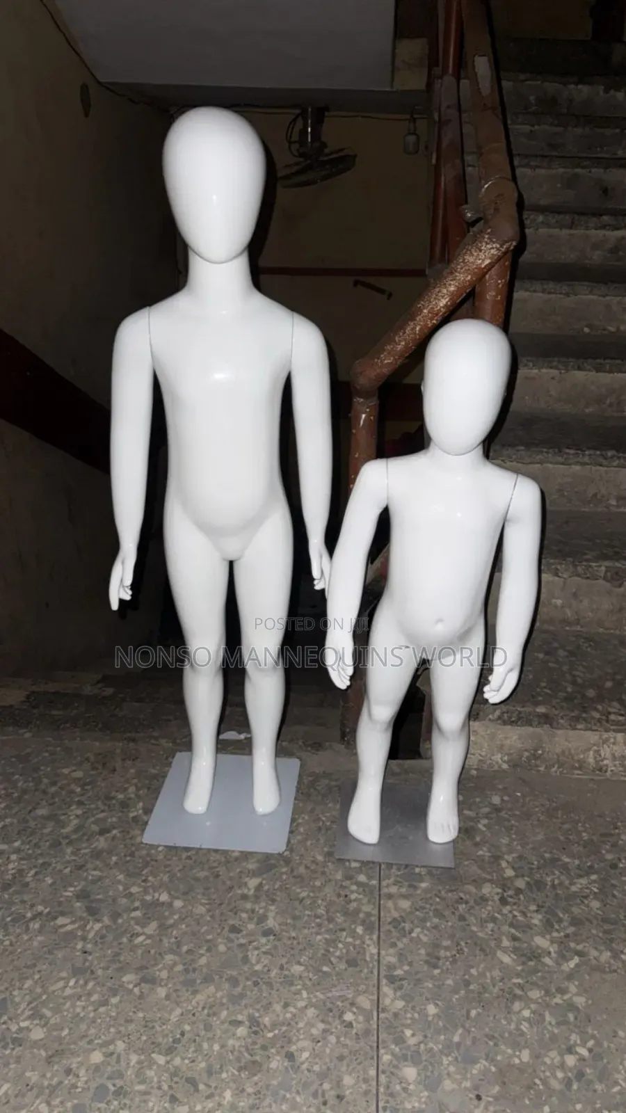 Age 5 To 8 And Age 1 To 3 Years Imported White Kids Dummy