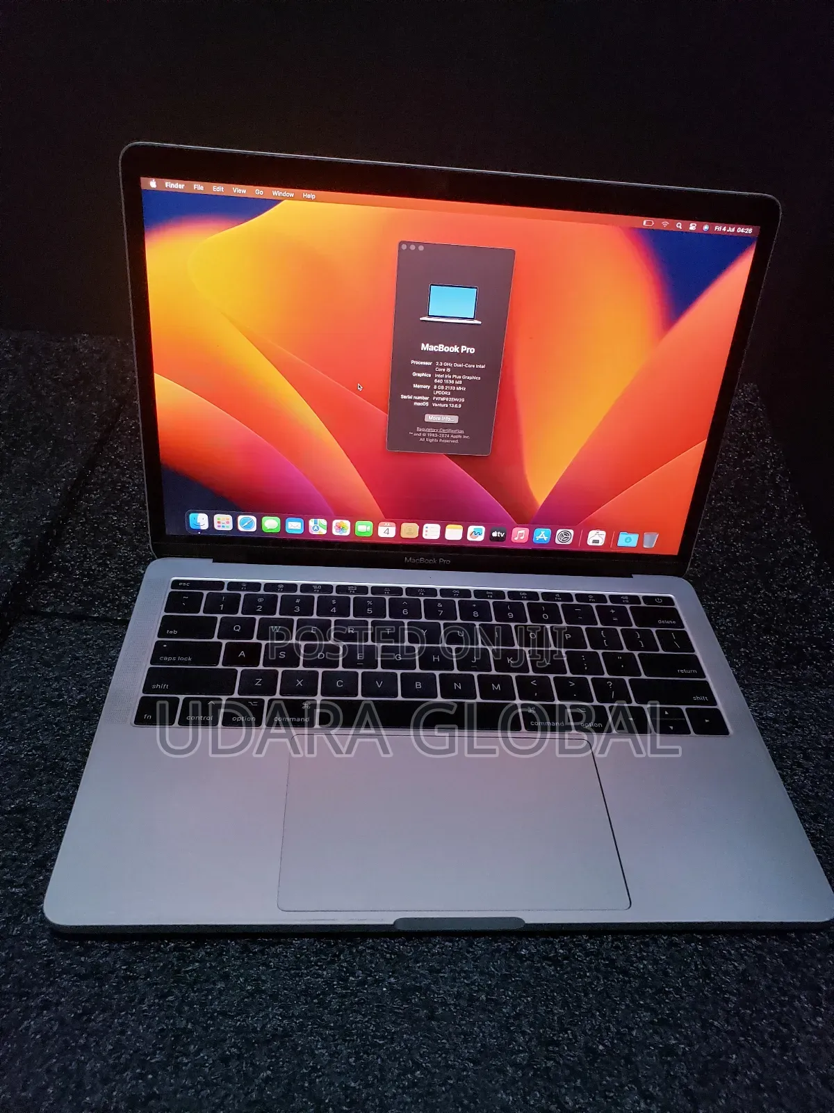 Laptop Apple MacBook Pro 2017 8GB Intel Core I5 SSD 128GB