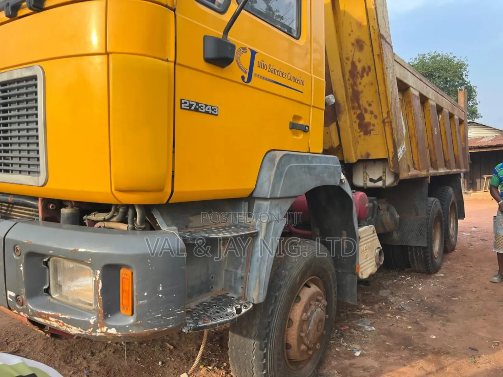 Man Diesel Tipper Truck 27.343 With Auxiliary 10 Tyres - Foreign Use
