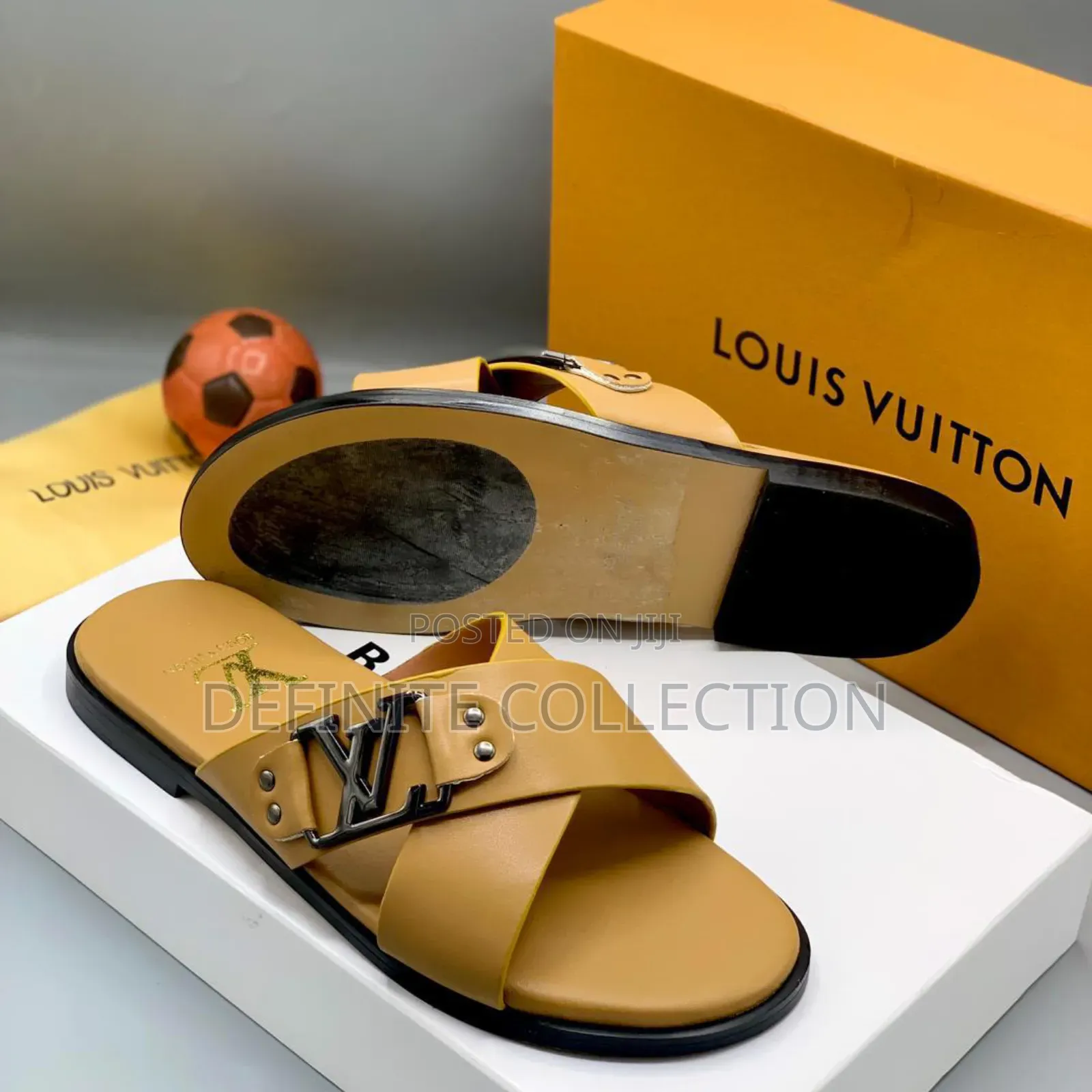 Louis Vuitton Leather Slippers