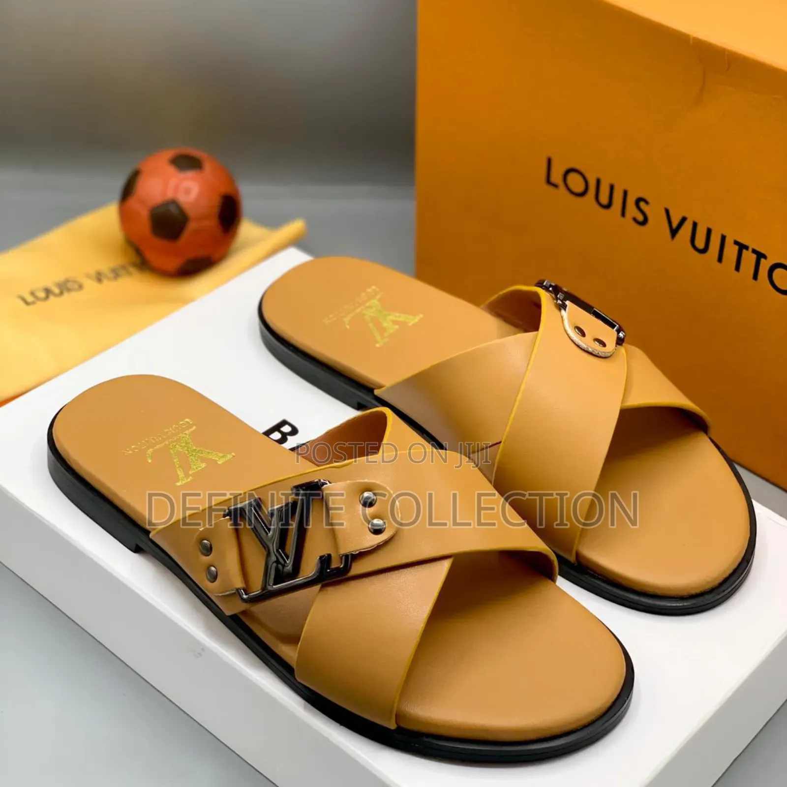 Louis Vuitton Leather Slippers
