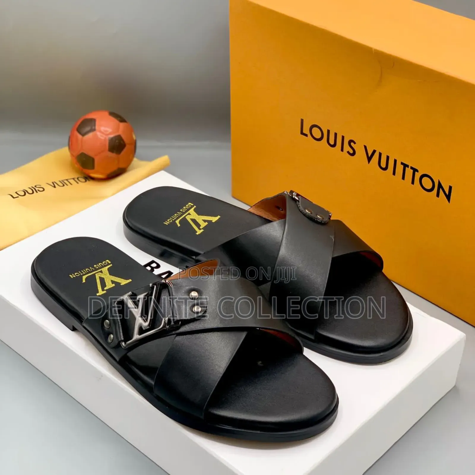 Louis Vuitton Leather Slippers