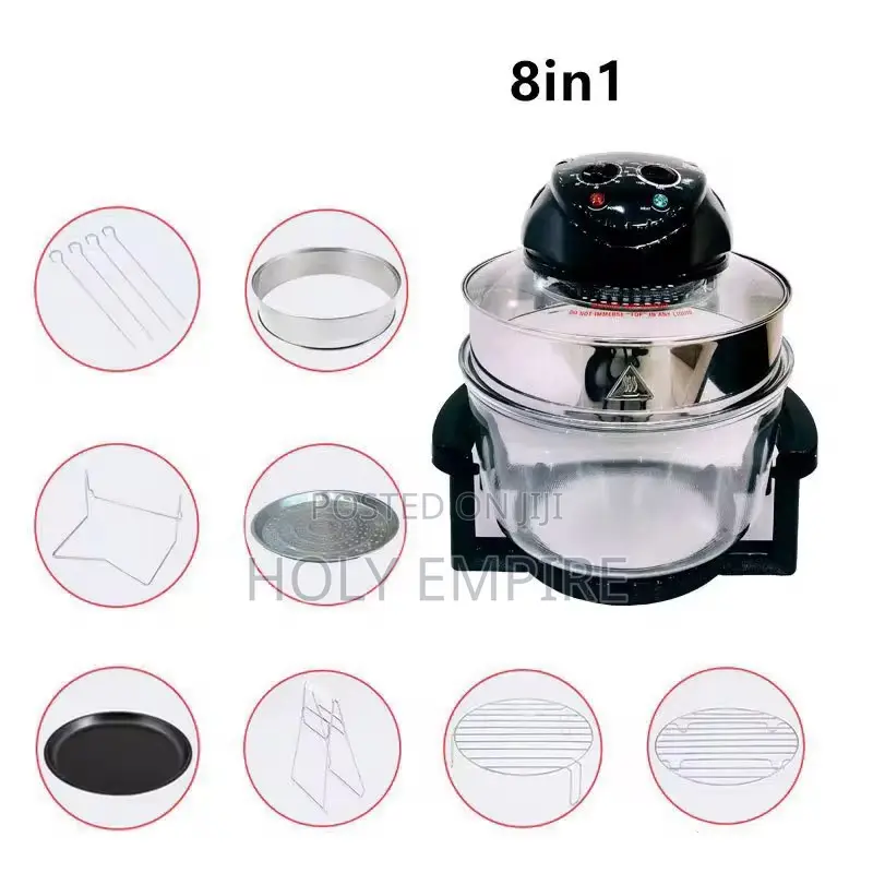 8 in 1 Multifunction Cooker Desktop Glass Air Fryer Electric