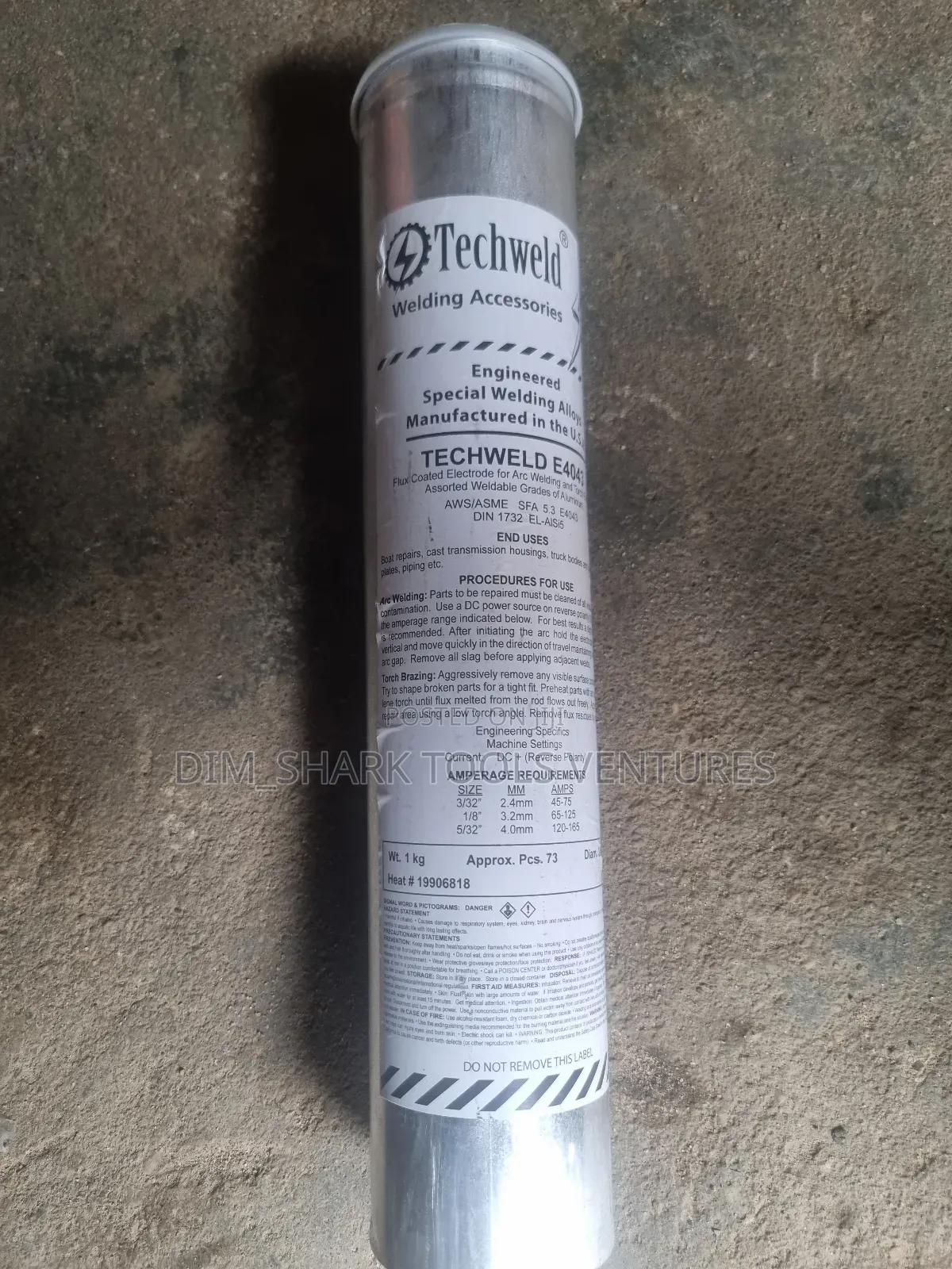 3.2 Techweld E4043 Aluminum Stick Electrodes