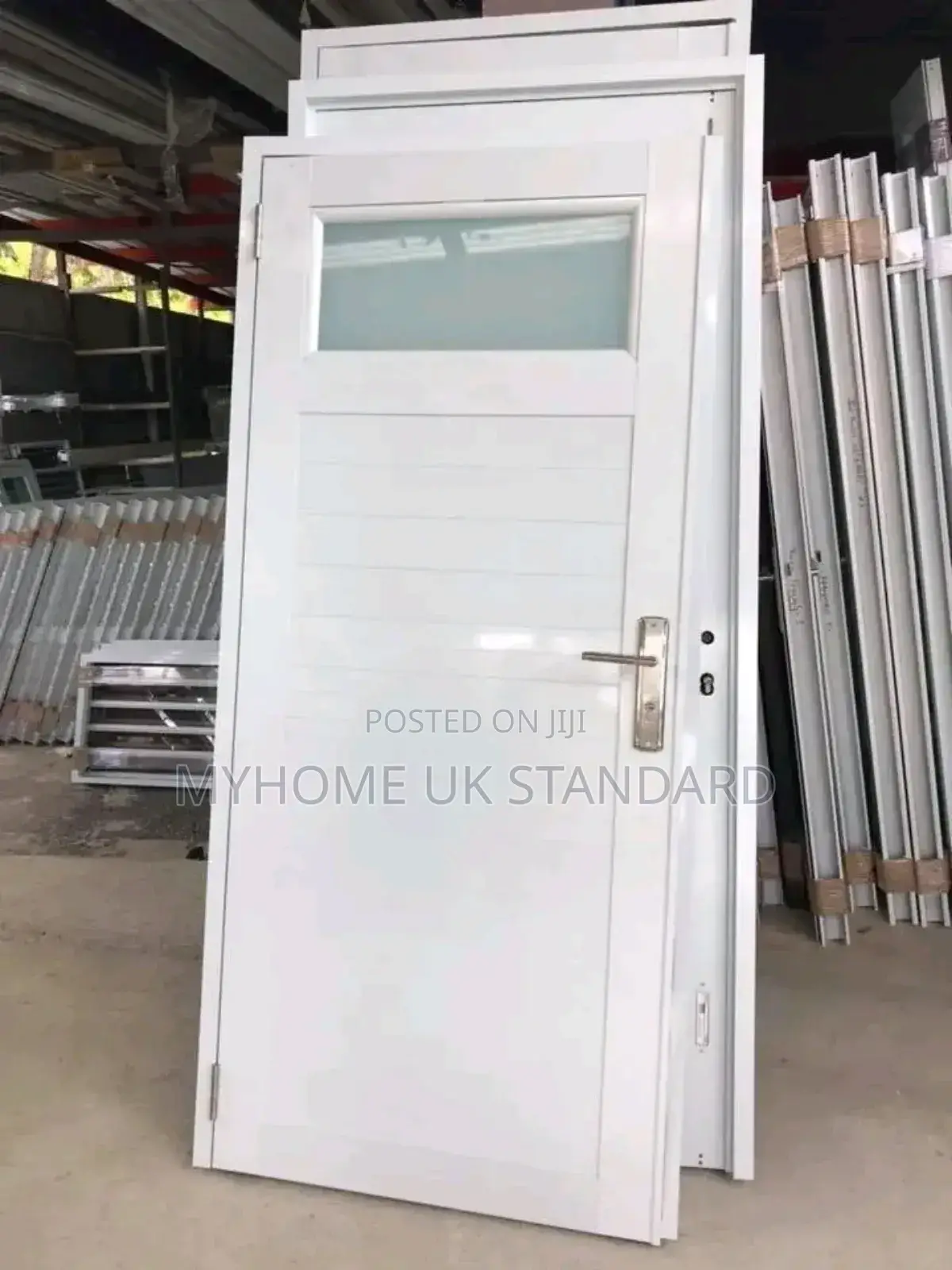 Toilet Door White PVC Made.