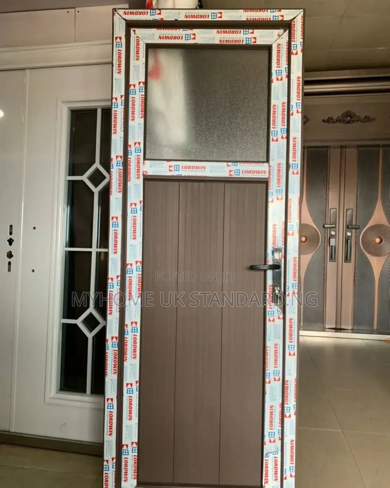 Toilet Door Brown