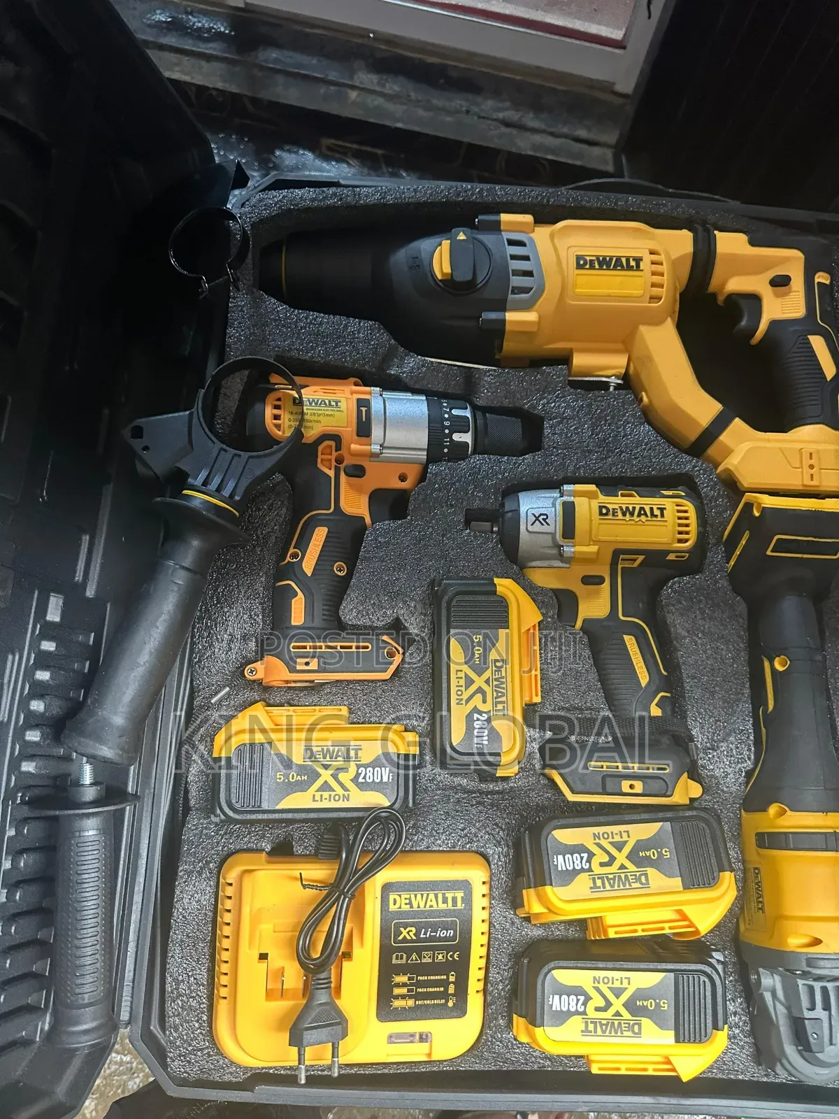 Dewait 20v 4in1 Cordless Power Drill Tool Combo Kit