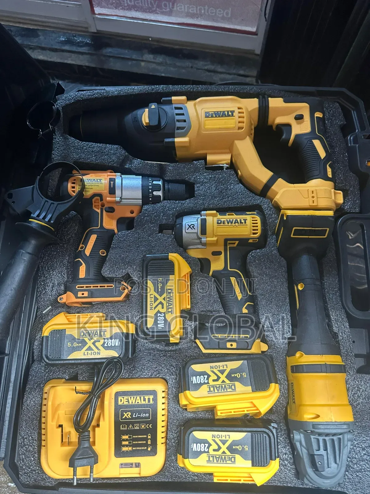 Dewait 20v 4in1 Cordless Power Drill Tool Combo Kit