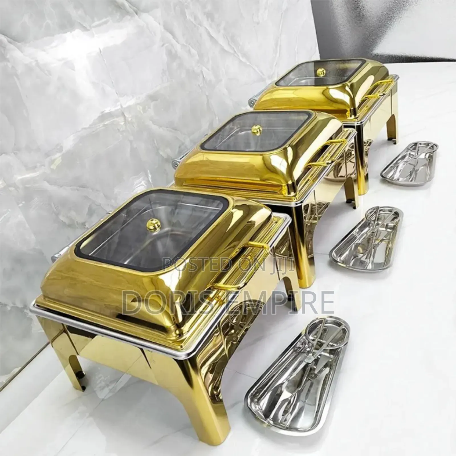Morden Luxury Quality Gold Chaffing Dish .