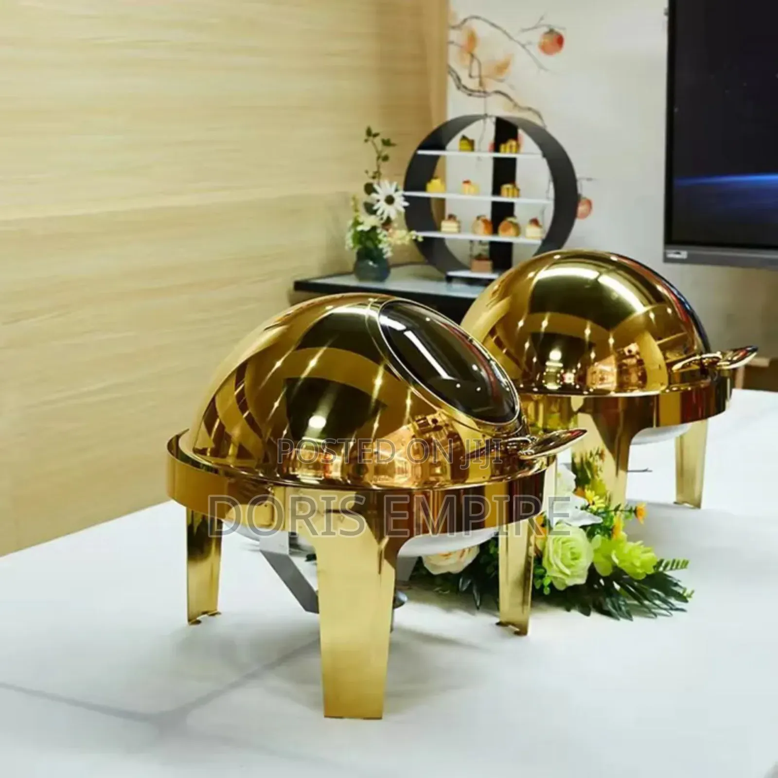 Quality Gold Roll Top Chaffing Dish