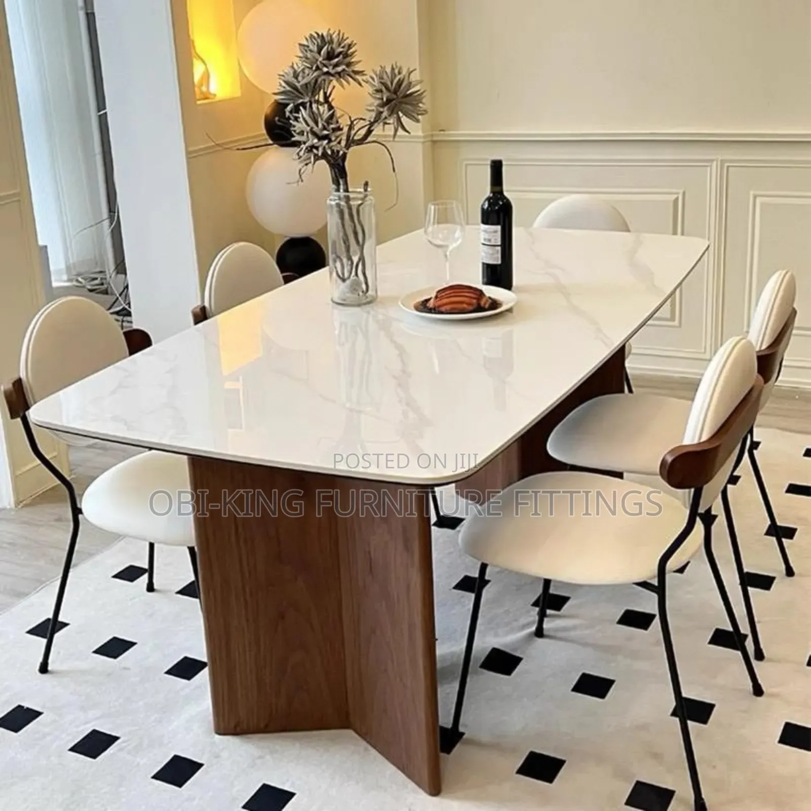 Luxury Dining Table Marble Top