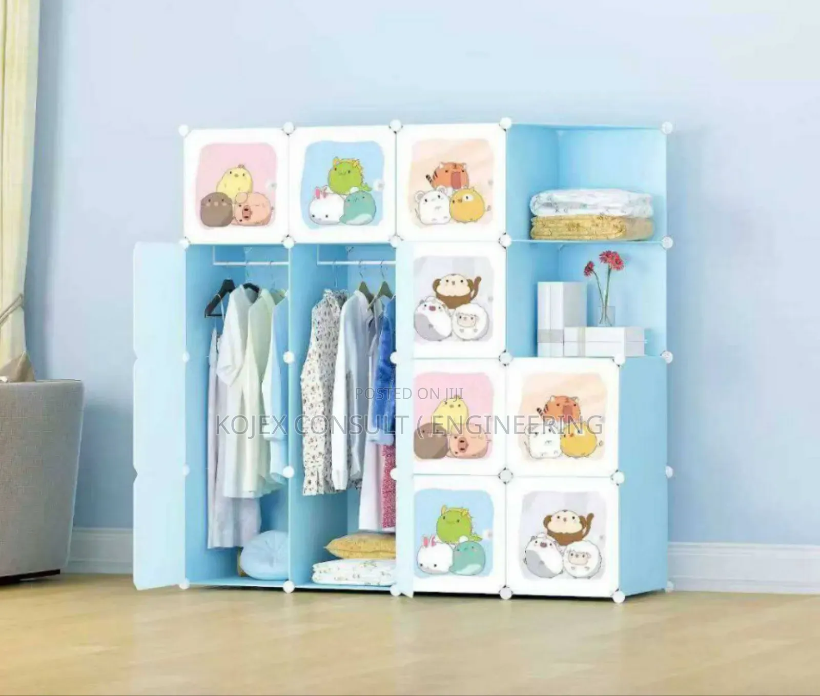 Kids Cloth Cabinet 14doors+Corners