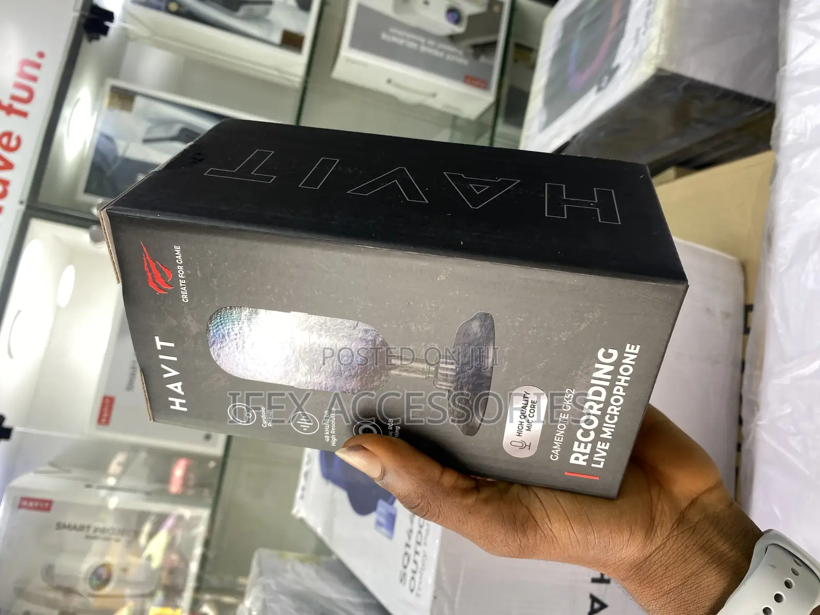 Havit Podcast Usb Microphone RGB Gaming Mic Gk52