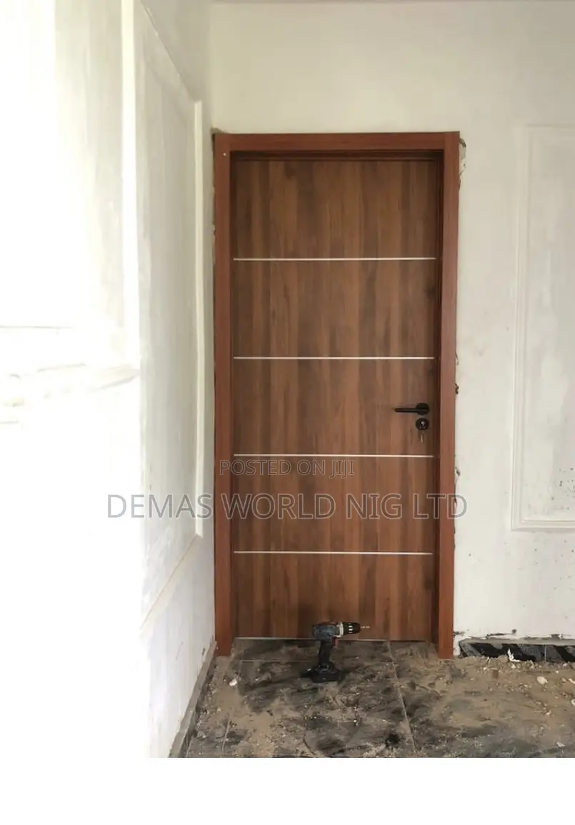 3 by 7ftwooden Door With Silver Line