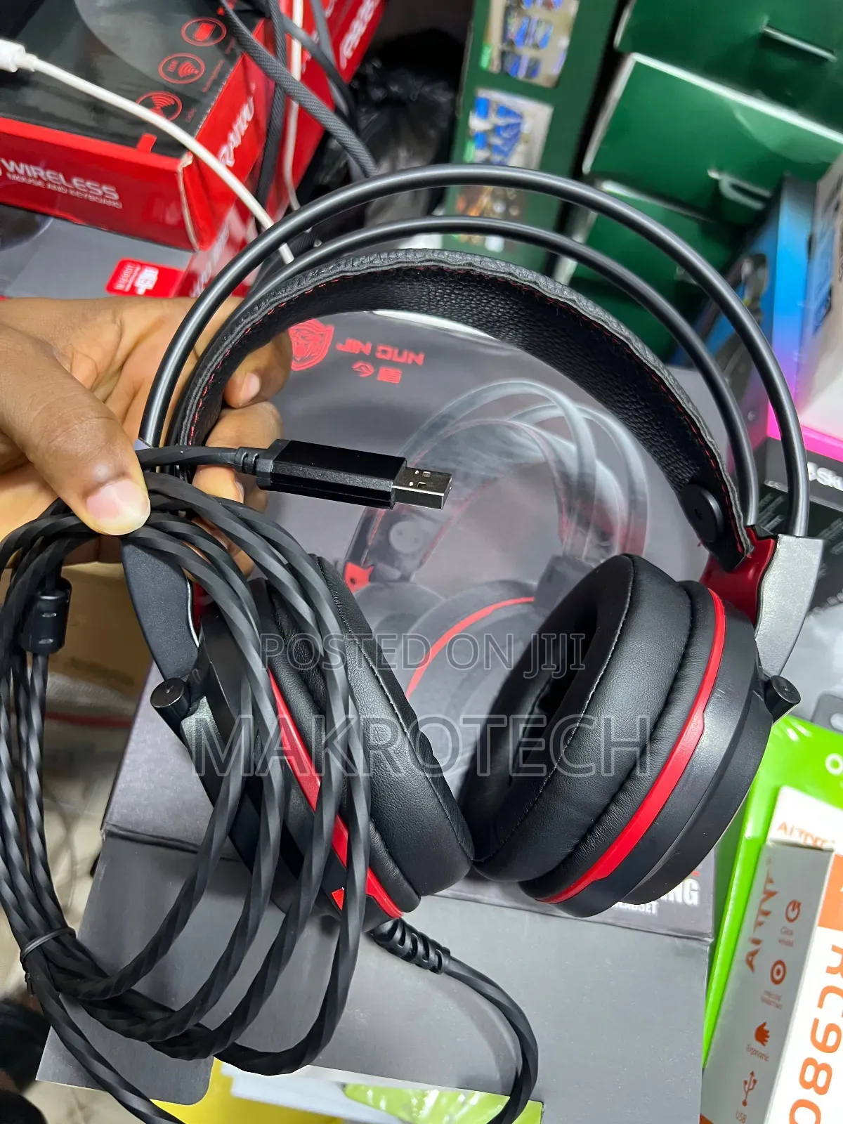 Jindun S923 Wired Usb Gaming Headphone For Pc And Play Stati