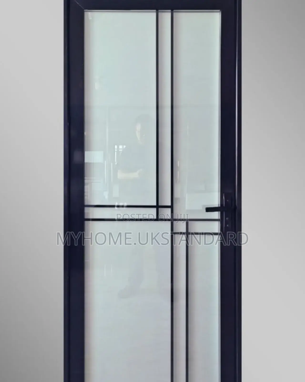 Double Glass Bathroom Toilet Door