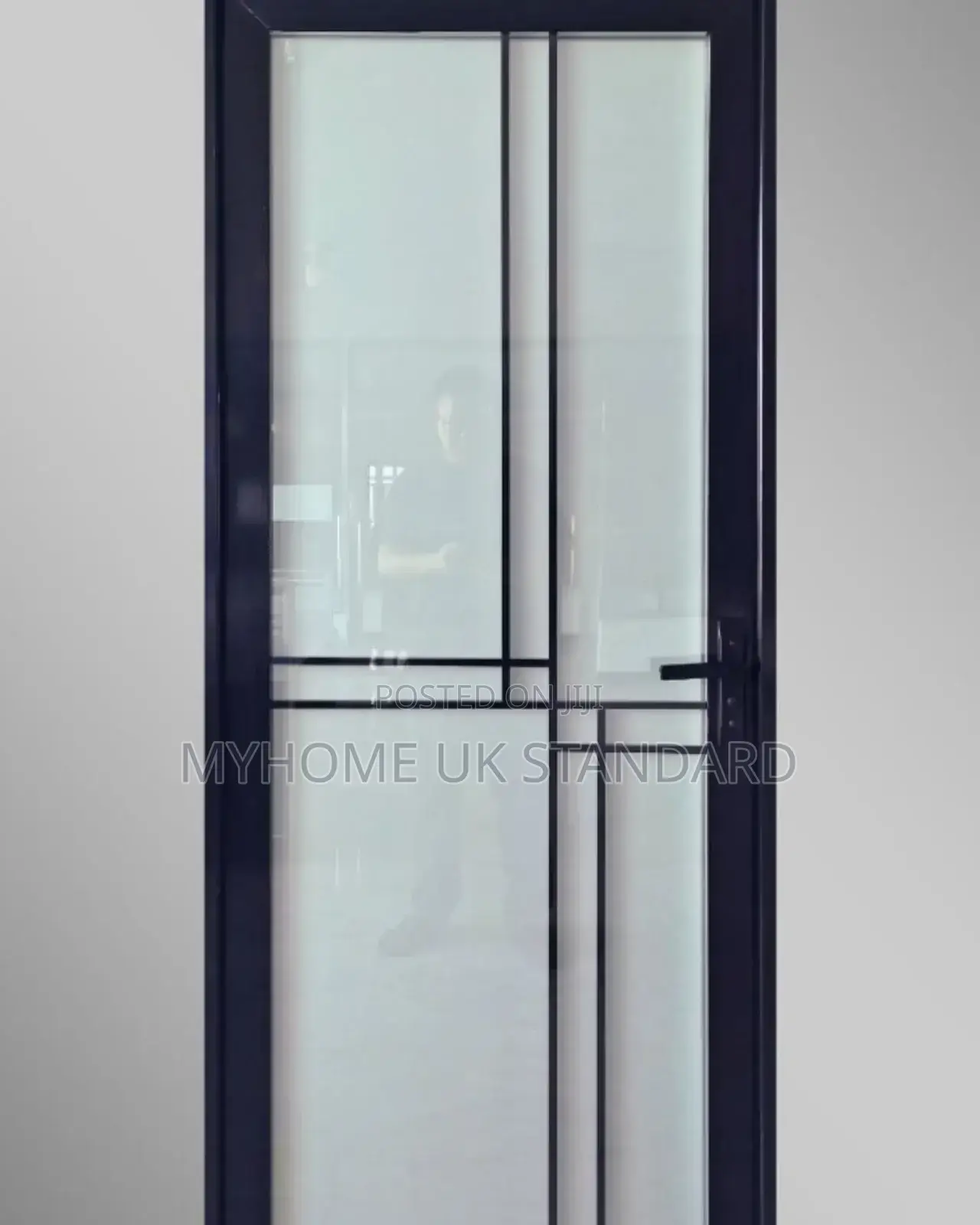 Double Glass Bathroom Toilet Door
