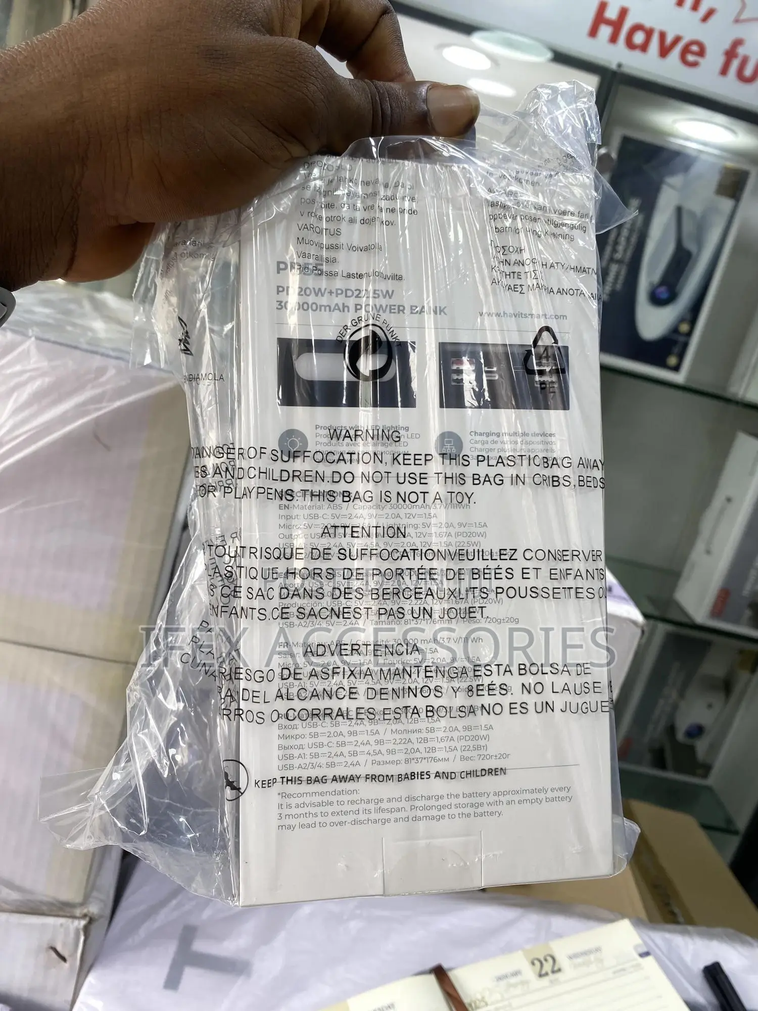 Havit Smart Charge Digital Power Bank Pb55 - 30000mah