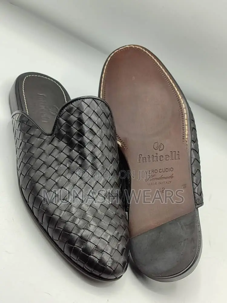 Original Italian Skin Leather Half Shoe for Men 40-46
