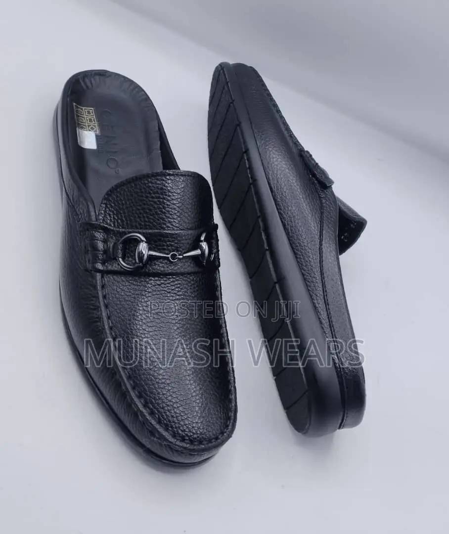 Original Italian Skin Leather Half Shoe for Men 40-46